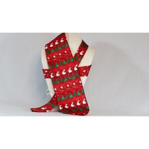 Christmas Mens Neck Tie Holiday Traditions Hallmark Brand Red Green White